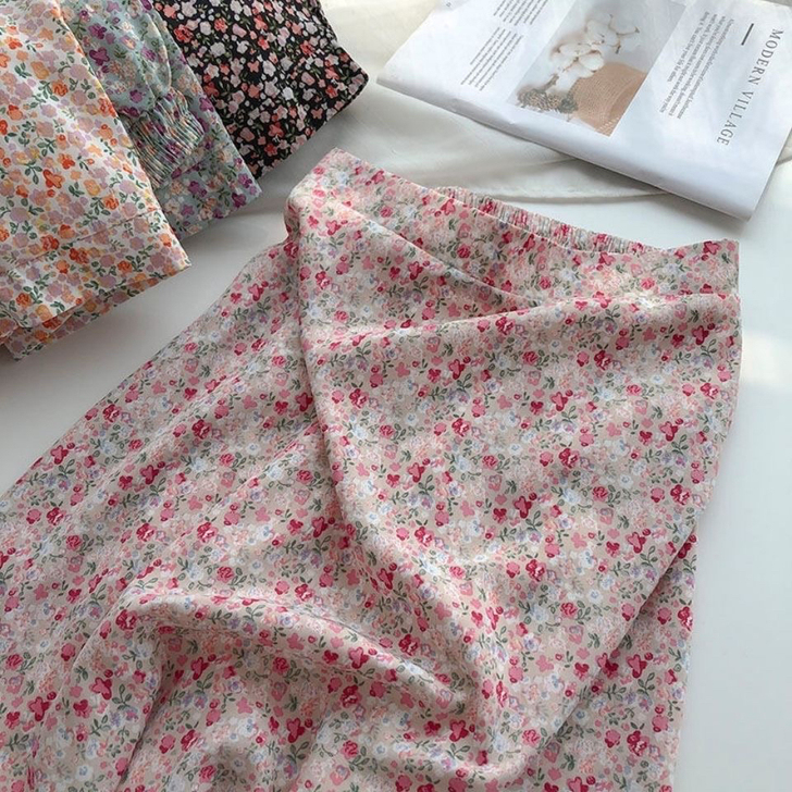 碎花半身裙，全新包邮太好看了就每个颜色都入...