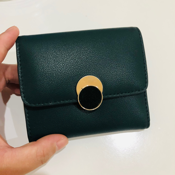 牛皮圆扣短款钱包 这家店品质很好 一直不降...