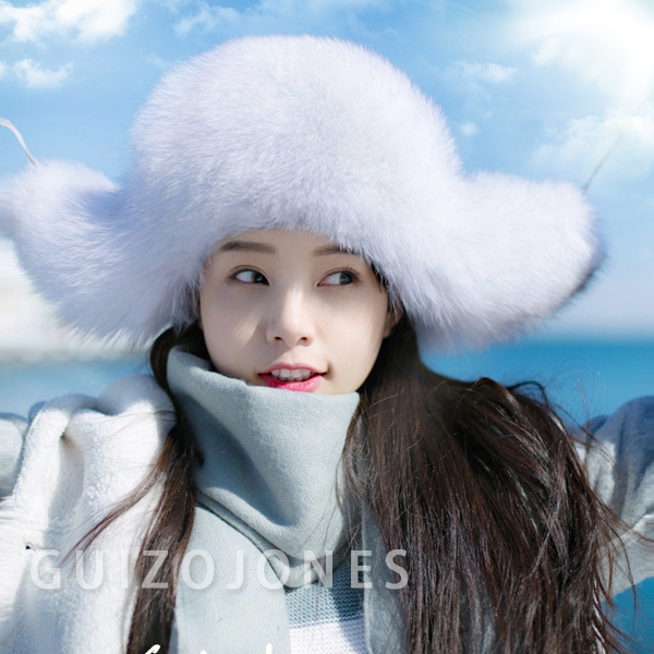 贵族琼斯 帽子女秋冬天韩国狐狸毛雷锋帽潮 ...