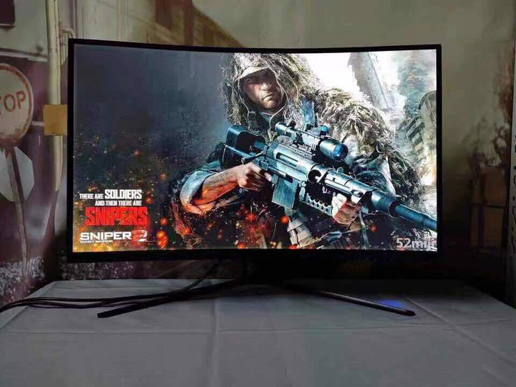 24寸显示器24寸显示屏曲面ips高清14...