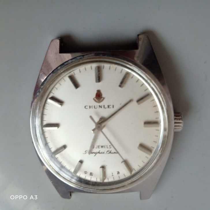 男士表，国产春蕾牌机械表，彩标大盘，表径3...