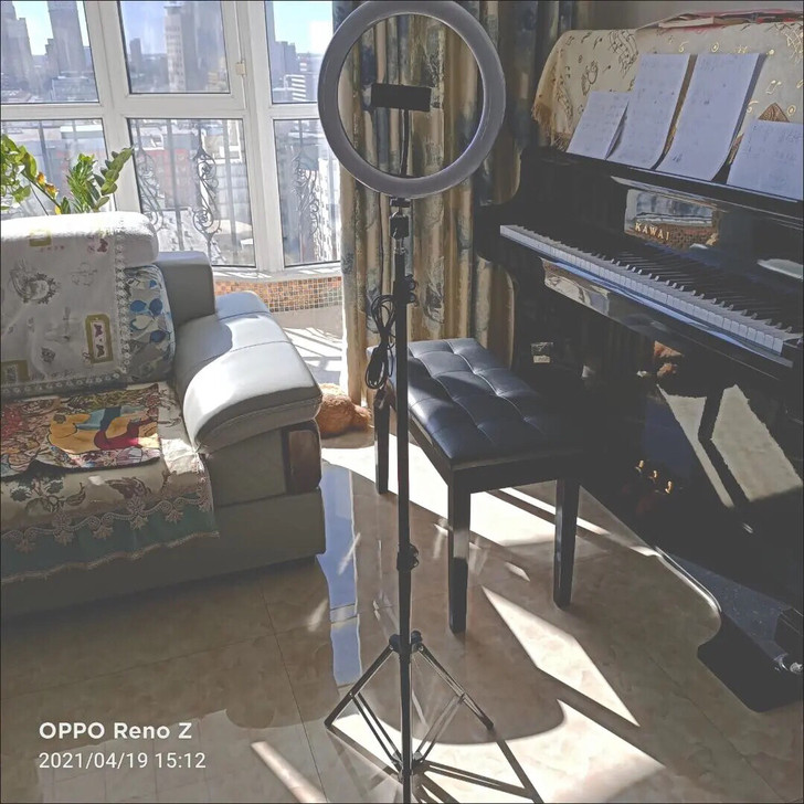 闲置7套手机直播支架三脚架多功能自拍杆摄影...