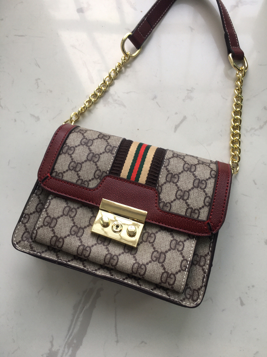 女士复古小方包 新款时尚简约单肩包可手提可...