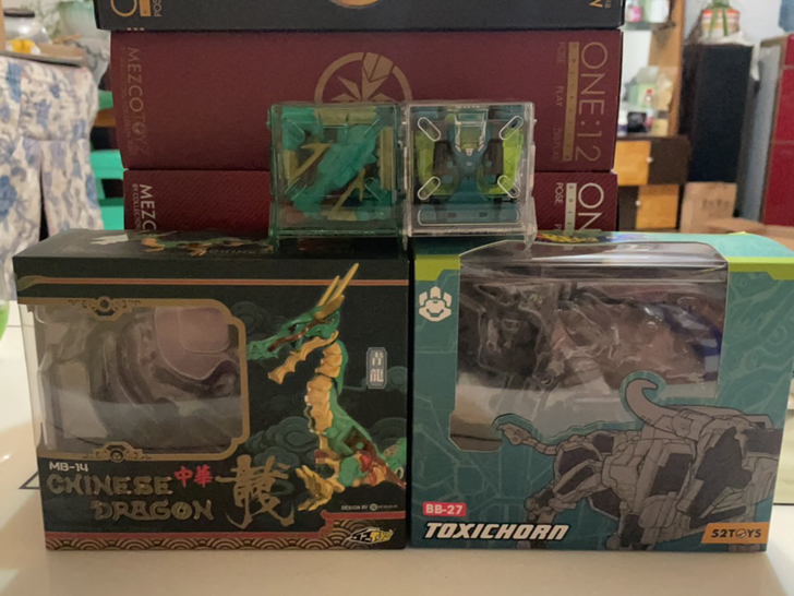 打包出52toys青龙和公牛毒角，均为无损...