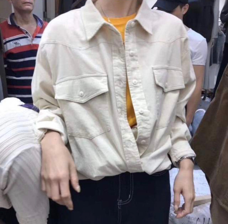 2020年冬韩版款加厚内搭外穿灯芯绒宽松百...