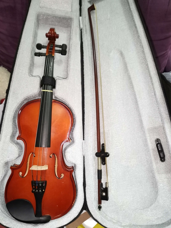 小提琴一把清货价处理了,成色如图实物拍摄的...