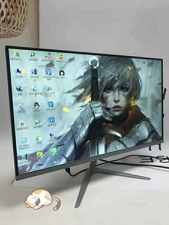 大量现货24寸曲面显示器超薄液晶高清显示屏...