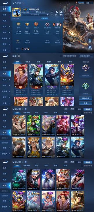 王者荣耀,安卓Q,V6,111皮肤,203...