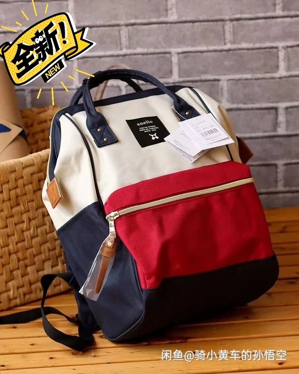 anello双肩包专柜正品验货天猫旗舰店男...