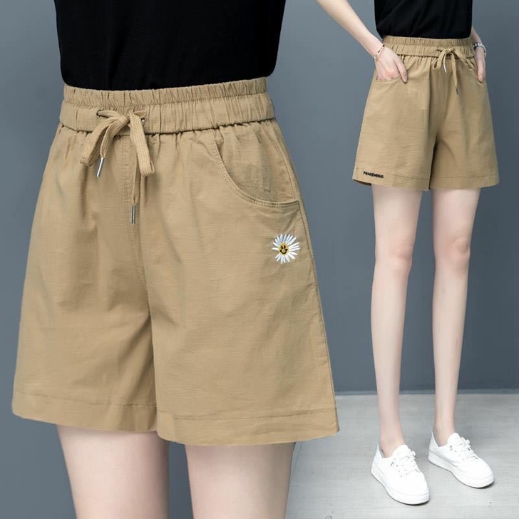 新款包邮工厂直发休闲百搭纯棉五分短裤女夏季...