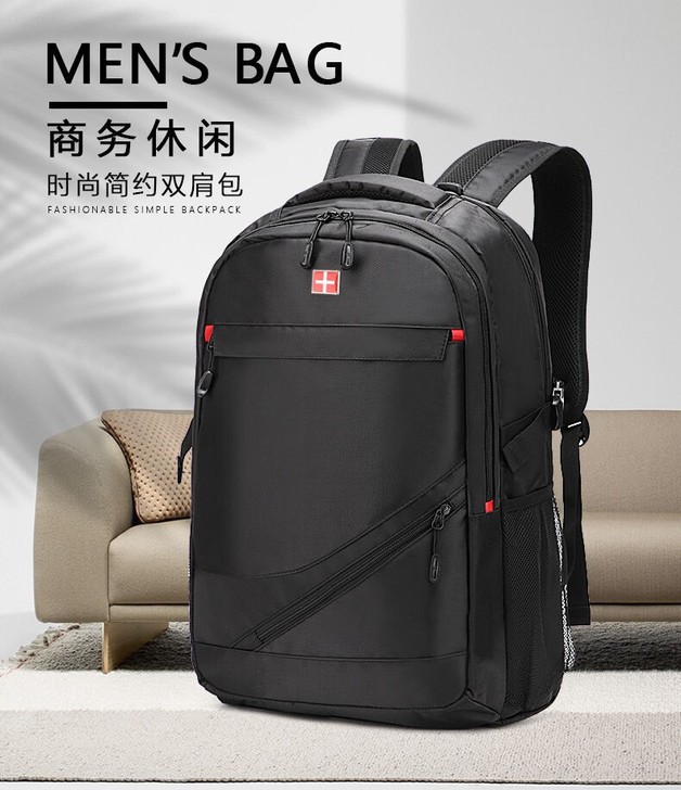 瑞士军刀双肩包男，出口订单赔钱清货。