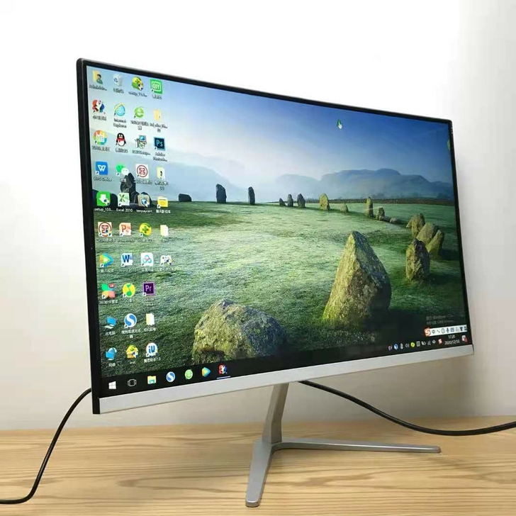 【特价版】全新24寸22寸无边框显示器显示...