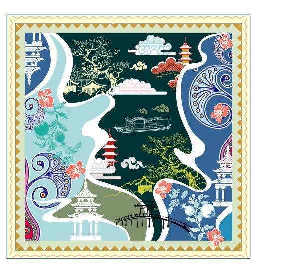 公司面料印花,客户外单图案!图案设计纹样图...