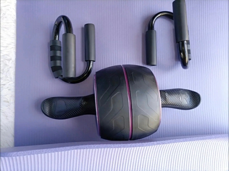 全新健腹轮 自动回弹腹肌轮静音设计减肚子滚...