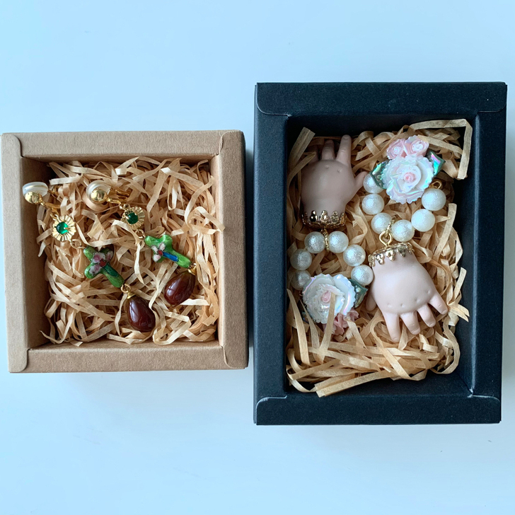 莉莉子家 原创手作欧式复古耳夹