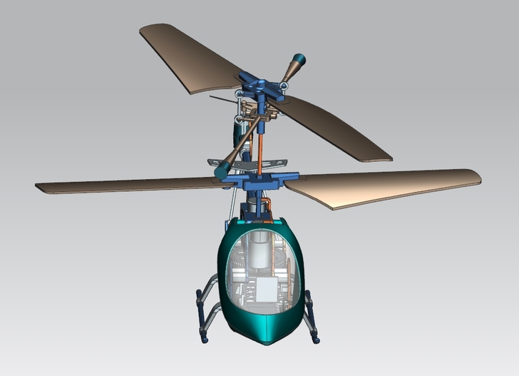 无人机直升机3d模型(ug solidwo...
