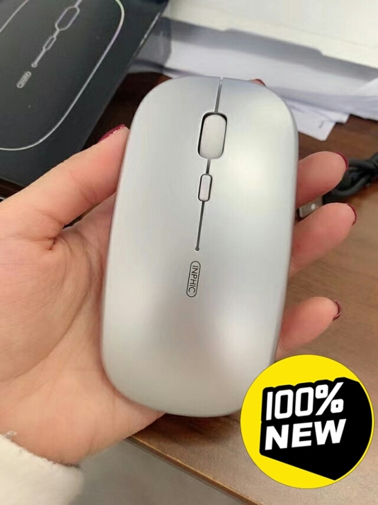 电脑手机通用全新无线鼠标可充电式蓝牙双模静...