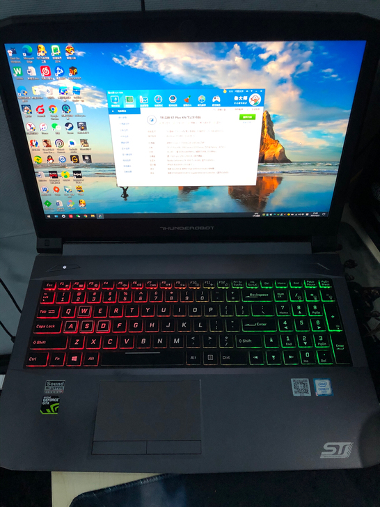 自用的雷神ST PLUS 游戏笔记本  功...