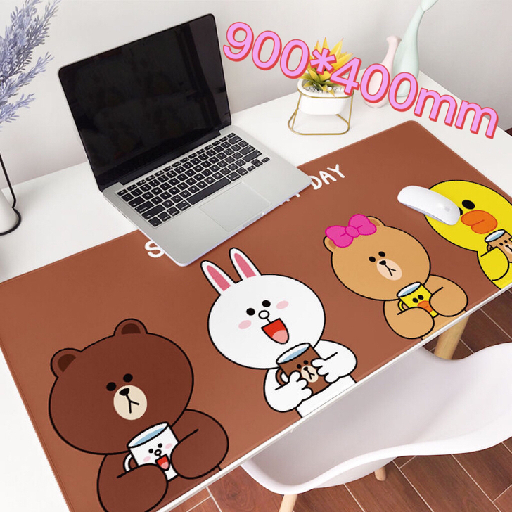 「清仓包邮」6.9元可爱布朗熊超大鼠标垫创...