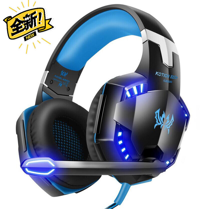 因卓游戏耳机电竞 电脑头戴式耳机重低音带话...