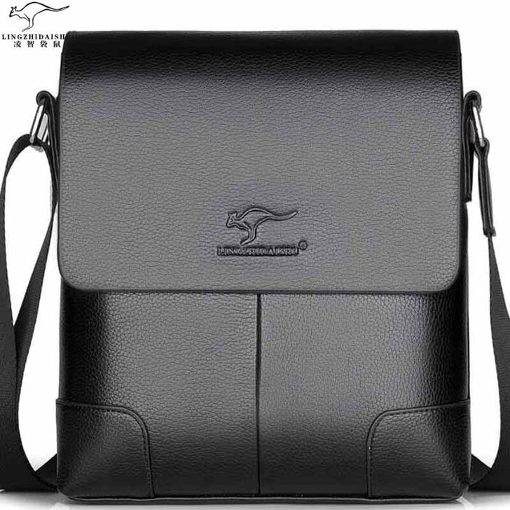 皮具城下架全新爆款男士单肩包，正品背包，休...