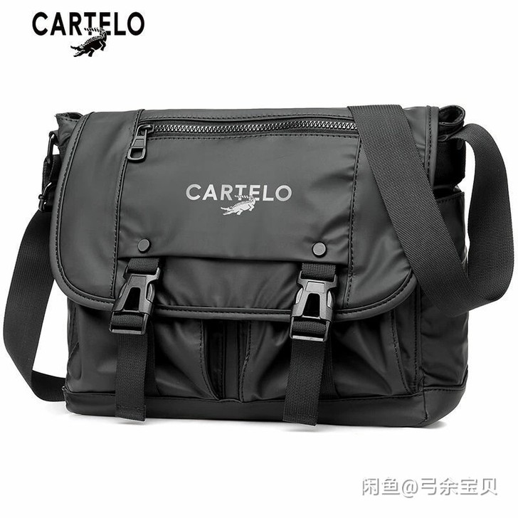 男包 新款男士邮差包复古防水耐磨单肩斜挎休...