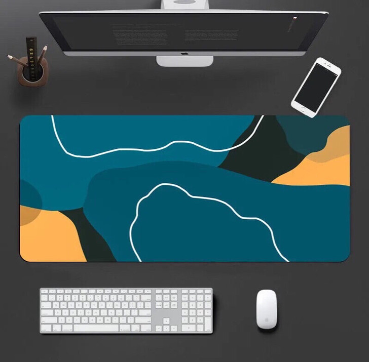 【清仓特价】莫兰迪色超大号鼠标垫简约色块写...