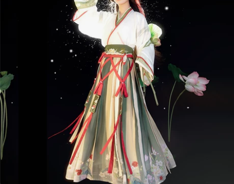 【汉服】晋制 交领 一片式褶裙 品牌型号 ...