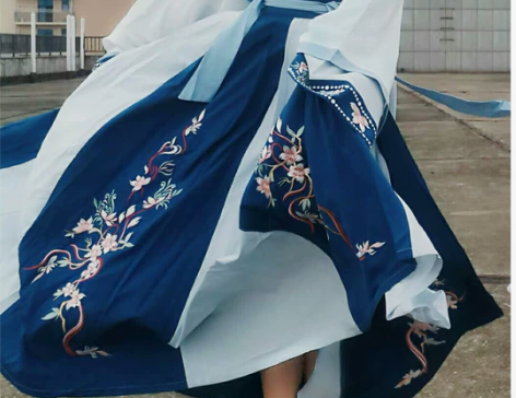 夕瑶赋正品原创春樱赠的汉服女夏魏晋套装交领...
