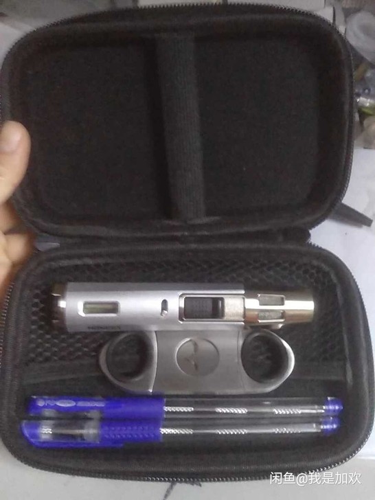 打火机二件套装，铝合金猛禽笔式交叉双直冲防...