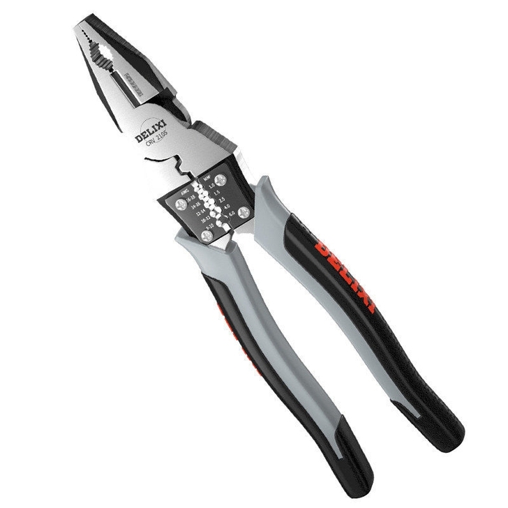 德力西多功能钢丝钳老虎钳尖嘴钳斜嘴钳钳子
