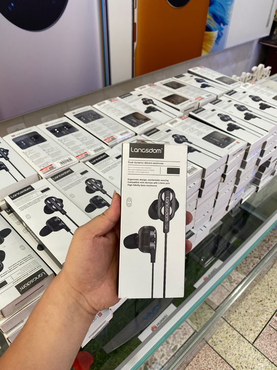 兰士顿 D4C耳机入耳式有线降噪隔音 K歌...