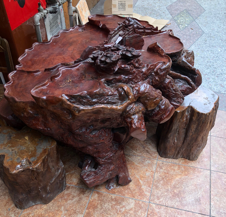 公司搬迁闲置红木茶桌，长1.25米，宽1米...