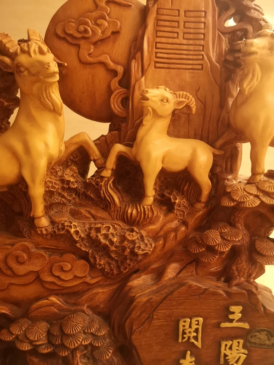 艺术品摆件，三羊开泰。