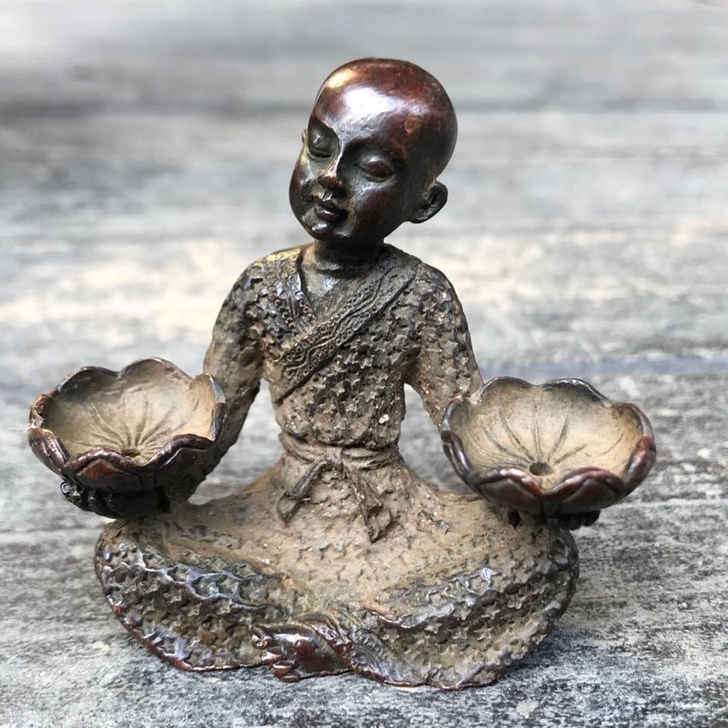 纯铜香炉农村老物件铜佛像古玩杂项摆件收藏品...