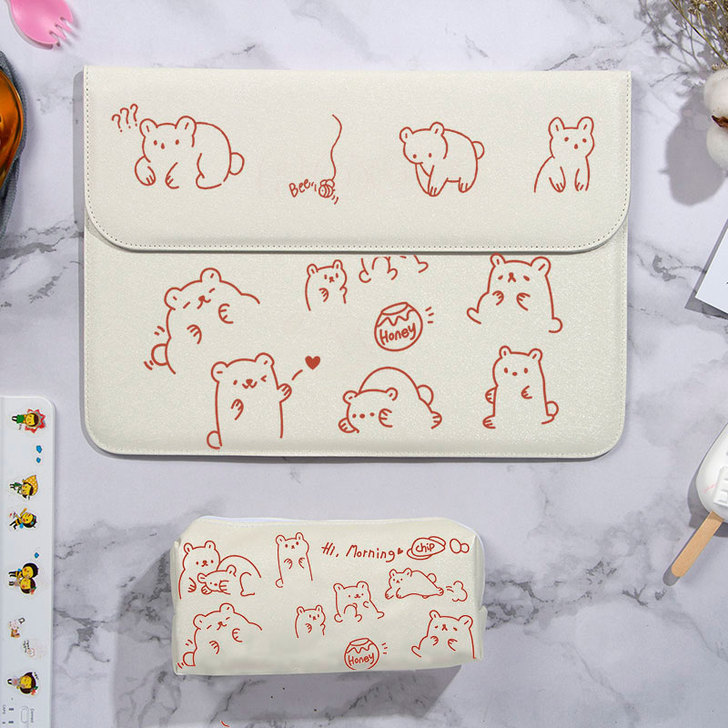 适用苹果联想小新pro卡通 air13.3...