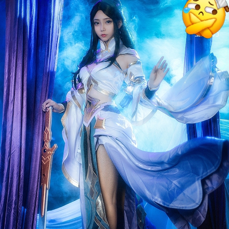 xd江南家露娜紫霞仙子s码cos包鞋除道具毛