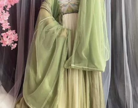 玉术原创汉服女诃子裙唐制大袖衫刺绣汉元素仙...