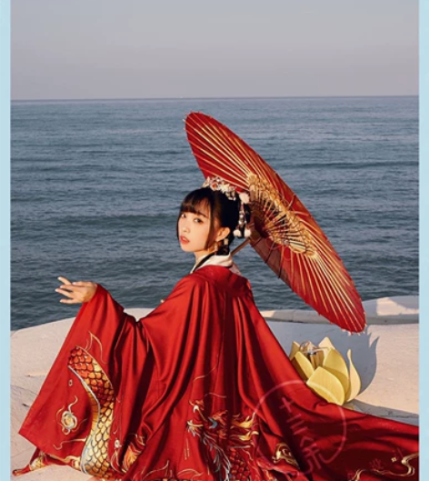 【出售】汉服  十三余龙灯夜宴披风  XL...