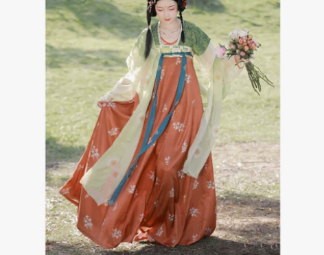 金钗记鹦歌现货原创汉服唐齐胸齐腰复原色背子...