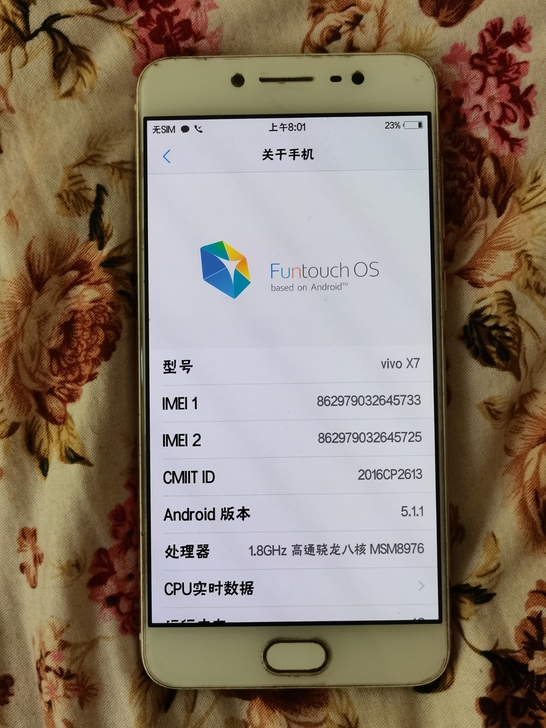 vivox7手机全原装无拆无修4+64GB...