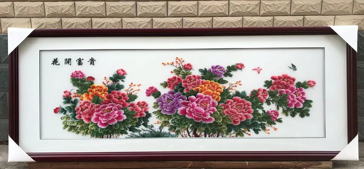 中国风 成品刺绣画、客厅装饰画 办公室挂画...