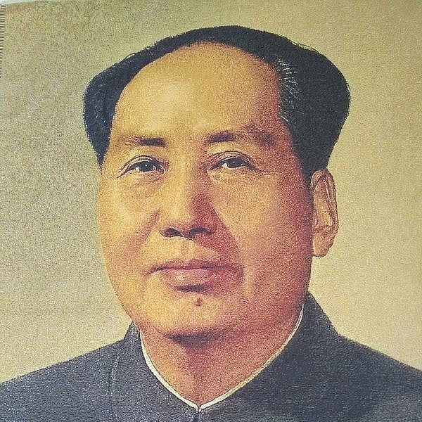 忍痛割爱 毛主席刺绣画文革画织锦绣海报伟人...