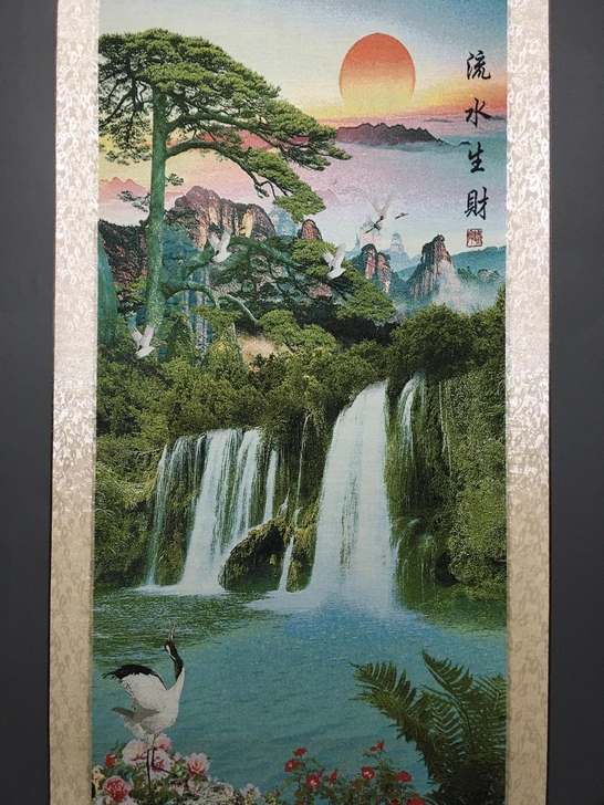 编号：GH007 批发中堂刺绣画 中堂山水...