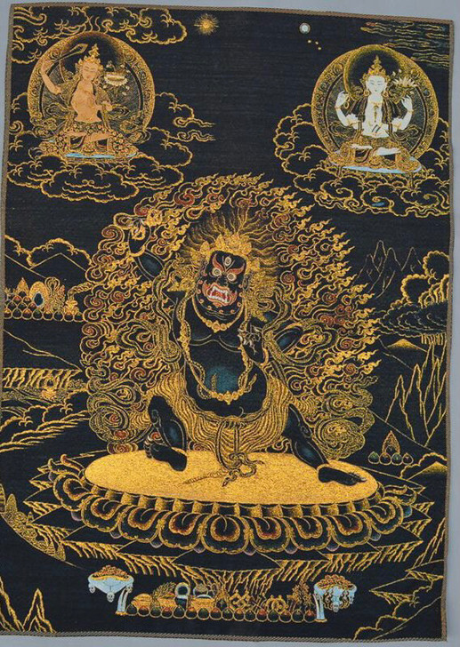织锦画丝绸精美刺绣画 藏佛唐卡唐喀 尼泊尔...
