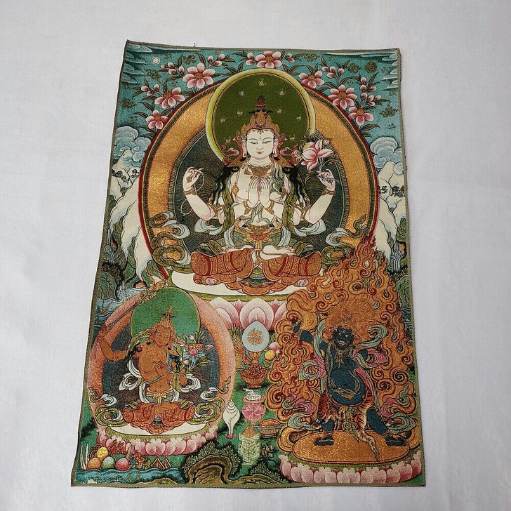 实体店不做了清库存西藏唐卡刺绣画 织锦布画...