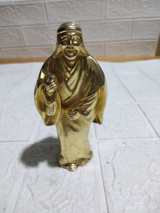 日本回流合金鎏金摆件成色看图售出不退不议价