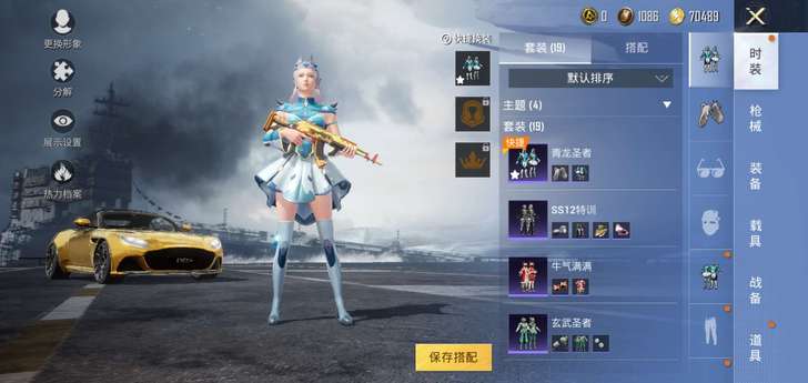 【租号】和平精英金色S阿斯顿马丁 S红 合...