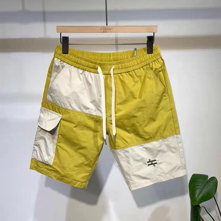 （新品）夏季短裤男薄款裤子外穿拼色休闲男士...
