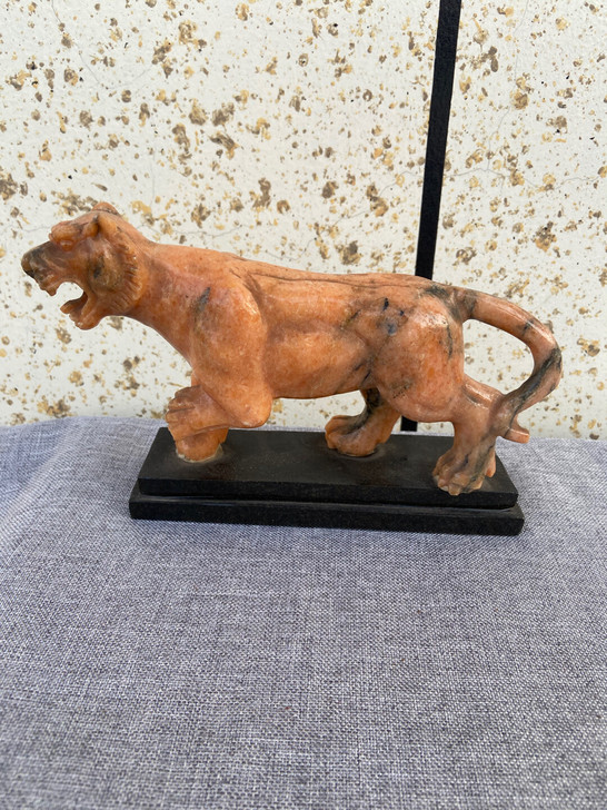 大理石摆件 老虎摆件石头摆件，尺寸如图，手...